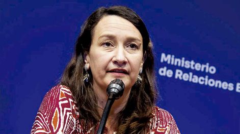 La subsecretaria del Ministerio de Relaciones Exteriores, Valeria Csukasi.