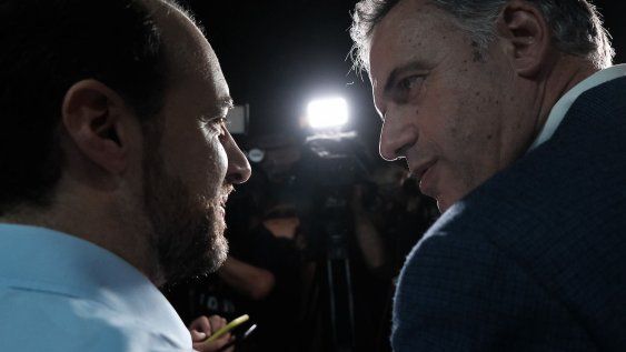 Fernando Amado y Yamandú Orsi. Fernando Amado y Yamandú Orsi.