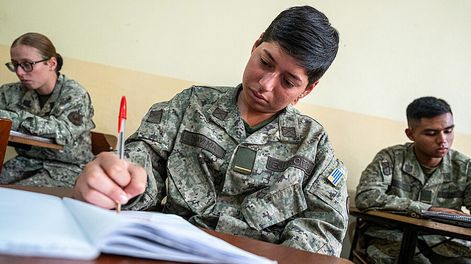Escuela Militar en la localidad de Toledo en Canelones. Foto: Mauricio Zina, adhocFOTOS