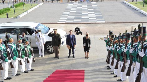 Lacalle Pou previo a su discurso de 2022 ante la Asamblea General Legislativa. Foto: gub.uy