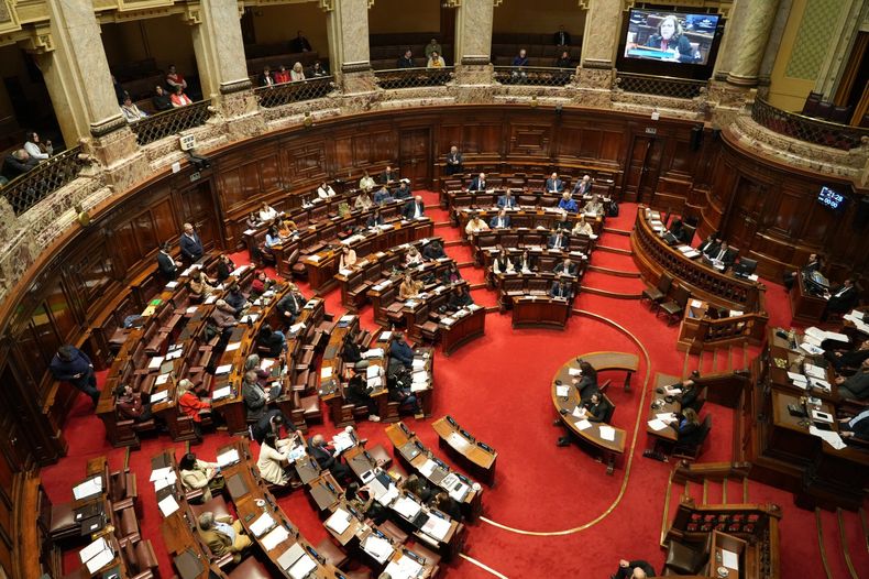 Cámara de Representantes durante la votación del proyecto de ley de eutanasia&nbsp;