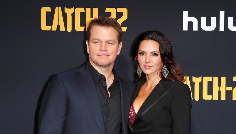 Matt Damon y su esposa, la argentina Luciana Barroso