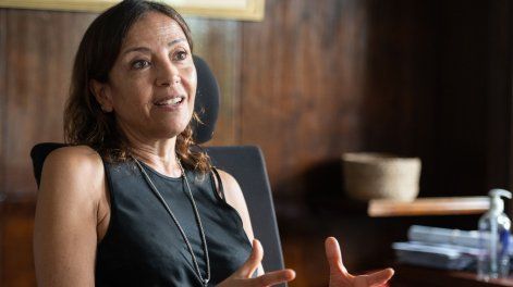 Laura Tabárez, directora de Recursos Financieros de la Intendencia de Montevideo, en su despacho.