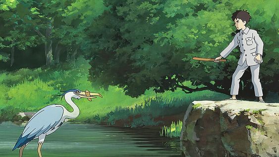 La garza y Mahito en uno de sus primeros enfrentamientos. Foto: Studio Ghibli