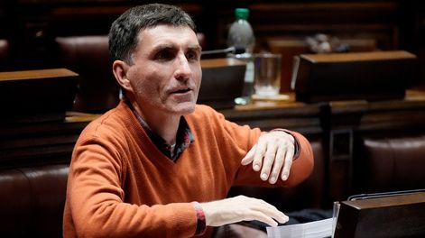 Álvaro Lima, durante la votación del proyecto de ley de seguridad social, en 2023.&nbsp;