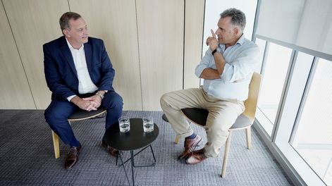 Álvaro Delgado y Yamandú Orsi