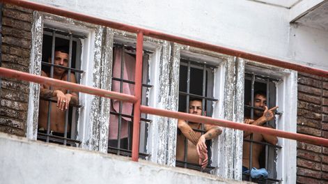 Complejo Penitenciario de Santiago Vázquez (ex-Comcar), en Montevideo. Foto: Mauricio Zina / adhocFOTOS.