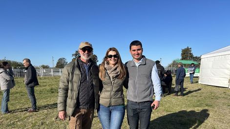 Los principales de cabaña El Refugio: Jorge Barboza, Soledad da Rosa y Nicolás Barboza da Rosa