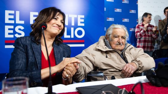 Blanca Rodríguez y José Mujica en la Huella de Seregni Blanca Rodríguez y José Mujica en la Huella de Seregni