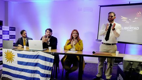 Desde la izquierda: Matías de Brun, Juan Pablo Baeza, Jessica Borges y Nicolás Quintana