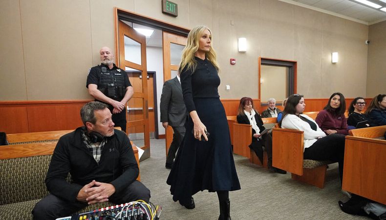 El juicio de Gwyneth Paltrow fue un desfile de atuendos que circularon por internet y fomentaron así la tendencia del quiet luxury. Foto: AFP