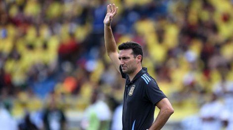 El director técnico de la selección argentina, Lionel Scaloni