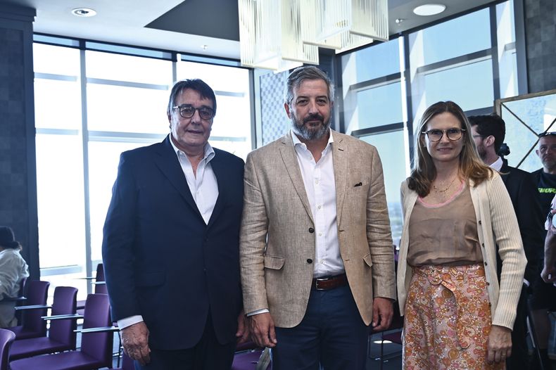 Emir Cámara, Federico Lamaison y Mariana Píriz