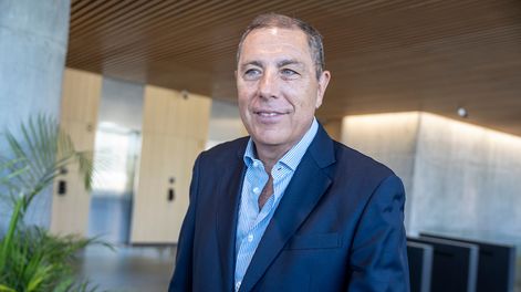 Gabriel Oddone, en el Edificio Alemania, sede del gobierno electo