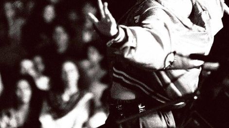 Manu Chao en un concierto de la gira de Mano Negra del Tour Cargo 92