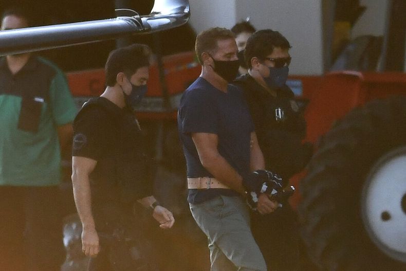 Morabito cuando fue detenido en Brasil. Foto: AFP
