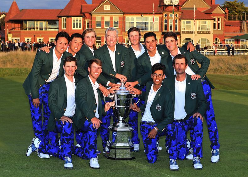 El equipo de Estados Unidos, ganador de la Walker Cup