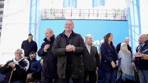 Álvaro Delgado durante la celebración de los 189 años del Partido Nacional