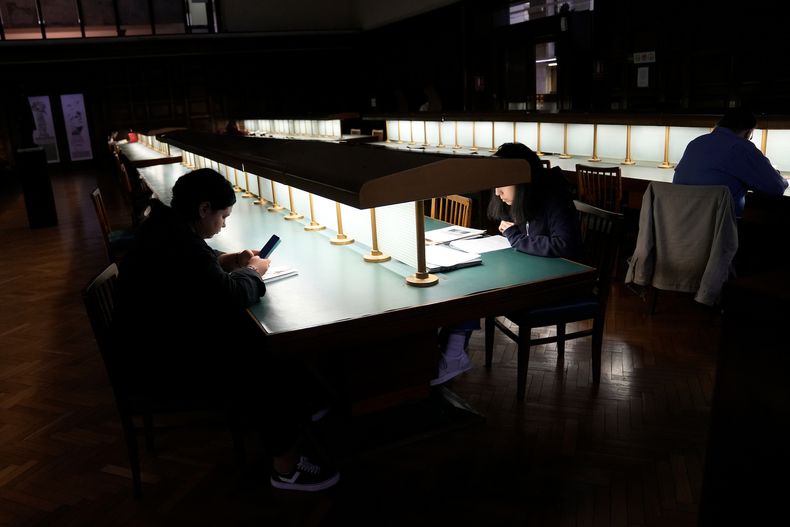 Sala de lectura de la Biblioteca Nacional