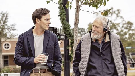 Con Nicholas Hoult en Jurado Nº 2, la más reciente película del director, que dirigió con 94 años y se estrenó el año pasado
