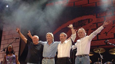 Búsqueda | La reunión de la formación clásica de la banda en el Live 8 de 2005 fue la última vez que Roger Waters se juntó con sus compañeros de ruta. Foto: John Mchugh, AFP