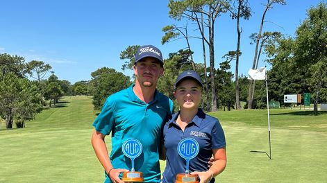 Campeones juveniles 2026, Lucas Meller y Carolina Mailhos.