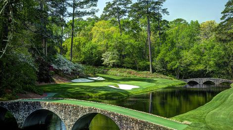 Vista del hoyo 12 del Augusta National