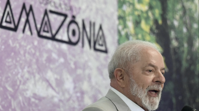 Imagen de archivo del presidente de Brasil, Luiz Inácio Lula da Silva, durante la Cumbre de la Amazonía en en Belem, Estado de Pará, Brasil, el 9 de agosto de 2023