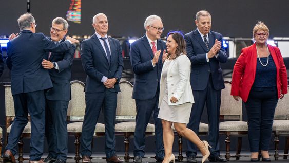 Ministros del gobierno durante la ceremonia de asunción del presidente Yamandú Orsi, el 1º de marzo. Ministros del gobierno durante la ceremonia de asunción del presidente Yamandú Orsi, el 1º de marzo.