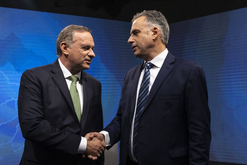 Delgado y Orsi, tras el debate del domingo 17