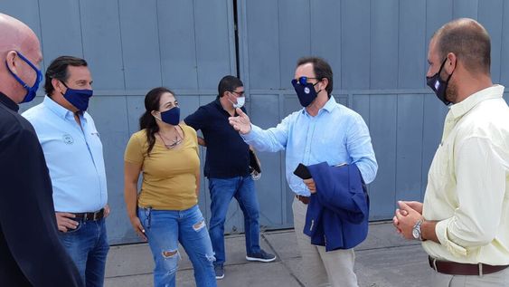 Germán Cardoso junto a Elbio Rodríguez y Giuseppe Cipriani en Paysandú. Fotos: Intendencia de Paysandú Germán Cardoso junto a Elbio Rodríguez y Giuseppe Cipriani en Paysandú. Fotos: Intendencia de Paysandú
