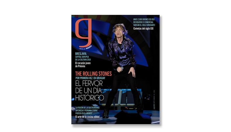 La única vez que Galería retrasó su entrada a imprenta fue por el show de los Stones en Montevideo: todo para llegar al jueves 18 de febrero de 2016 con la crónica de una visita histórica. Esta fue la tapa de aquella edición.