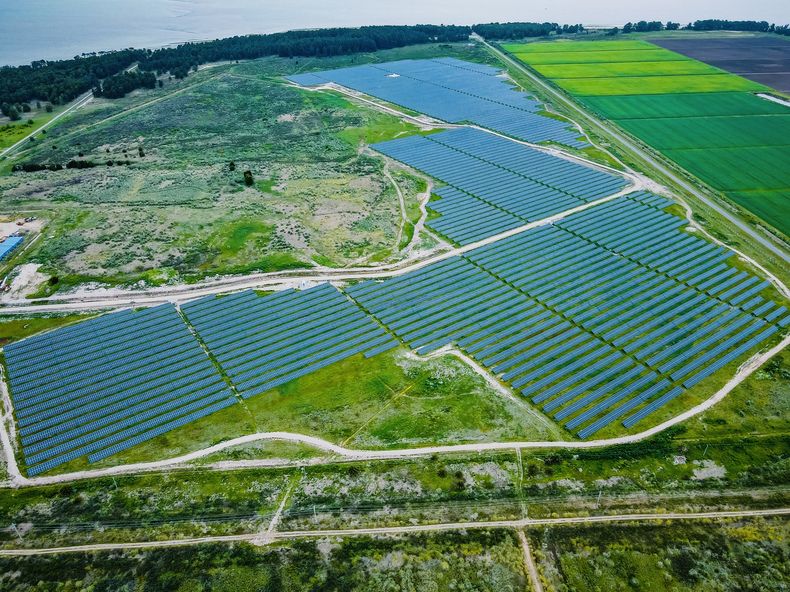 El primer parque solar fotovoltaico de UTE en Punta del Tigre, en San José&nbsp;