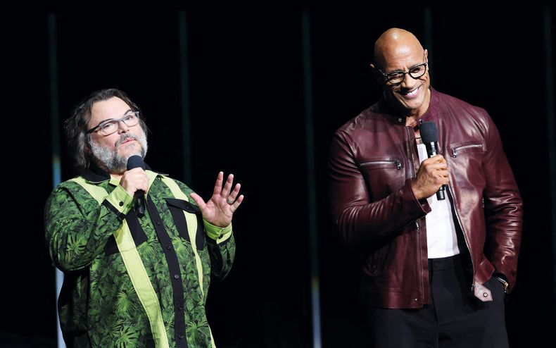 Jack Black y Dwayne Johnson protagonizan Jumanji: Open World, uno de los grandes anuncios de Sony Pictures en CinemaCon.